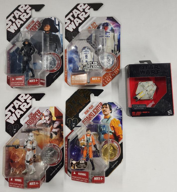 Star Wars Collectible Figures in Original Boxes (1 of 7)