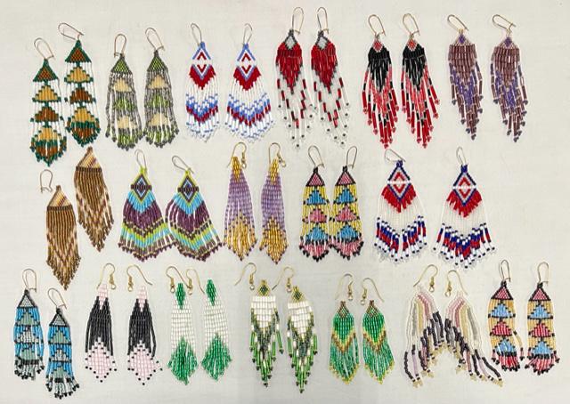 Collection of 18 Handmade Beaded Earrings (1 of 4)