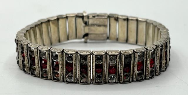 Vintage Sterling Rhinestone Bracelet (1 of 14)