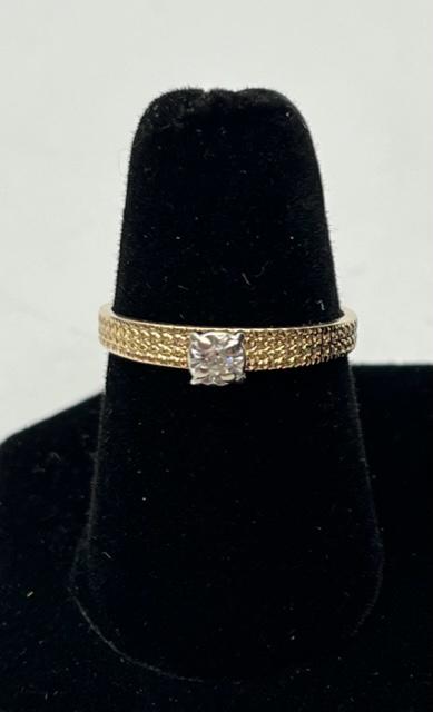 10k Diamond Engagement Style Ring - 1.7g TW (1 of 6)