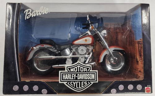 Harley Davidson Barbie Motorcycle in Box: Harley Davidson Barbie motorcycle in box. - Mattel # 26132. - in original box - unopened. Photos are considered part of description and condition.