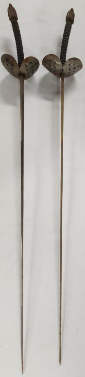 2 Antique Klingenthal Coulax Fencing Swords (1 of 8)