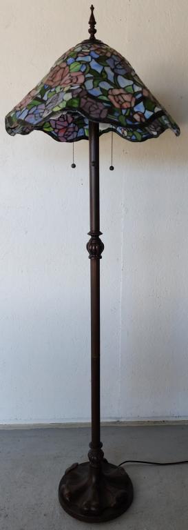 Leaded Glass Floor Lamp (1 of 5)