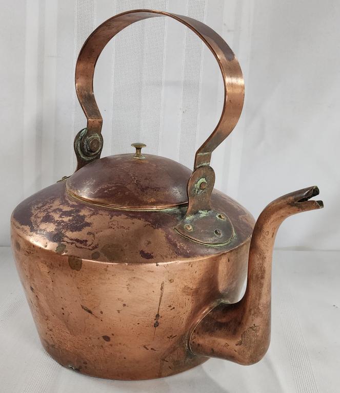 Vintage Copper Kettle with Lid (1 of 8)
