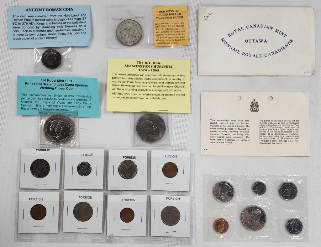 Assorted Foreign Coins and Medallions (1 of 13)