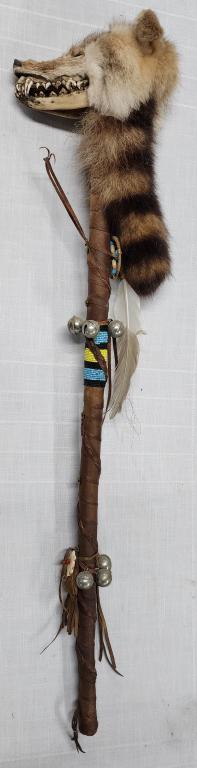 Native American Wolf Dance Staff (1 of 9)