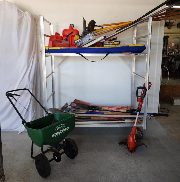 Cart of Assorted Yard Tools (1 of 7)