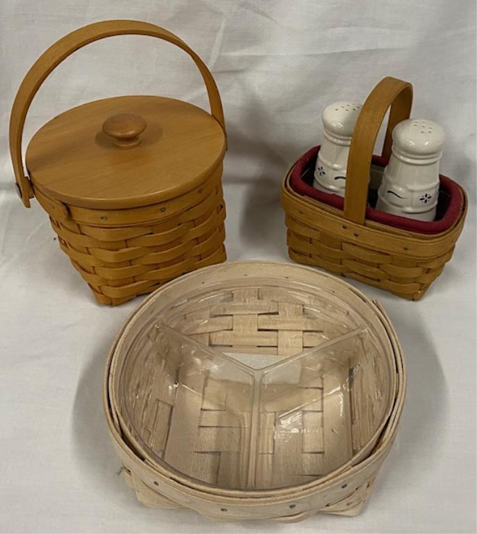 Assortment of 3 Longaberger Baskets (1 of 14)