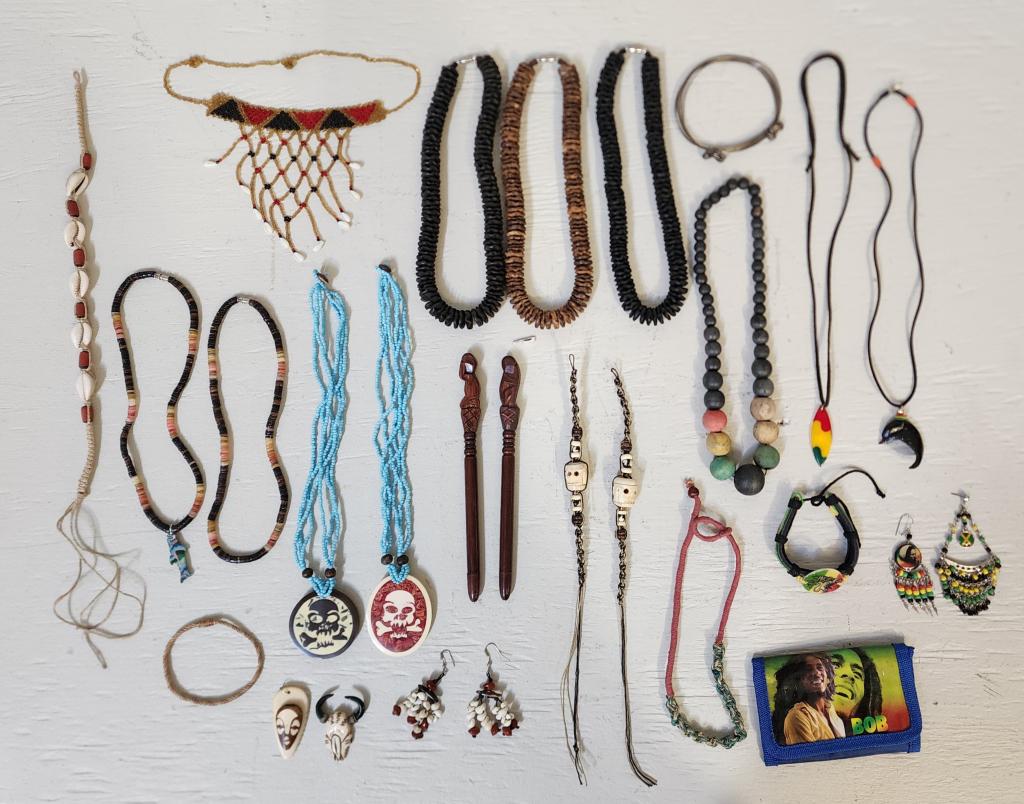 Collection of Assorted Handmade Jamaican Jewelry (1 of 4)