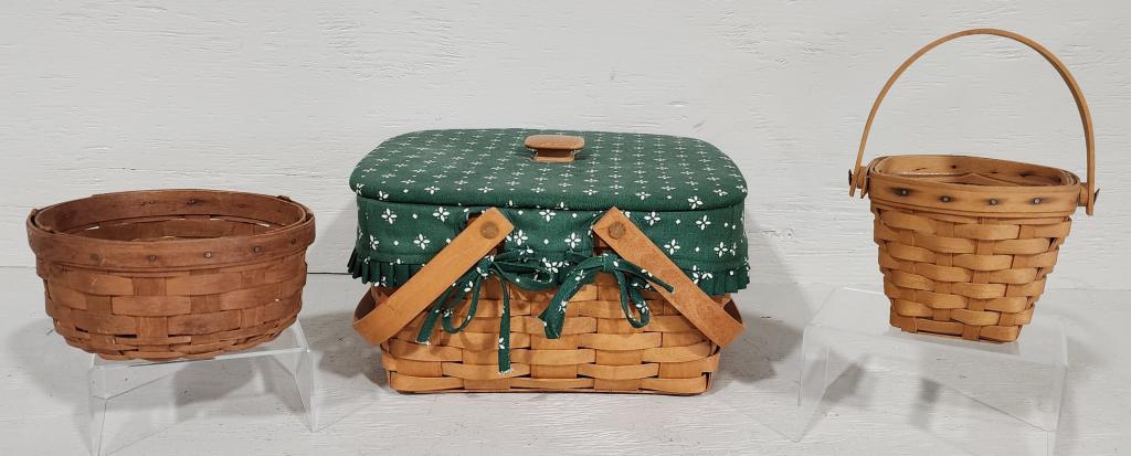 3 Nice Longaberger Baskets. (1 of 15)