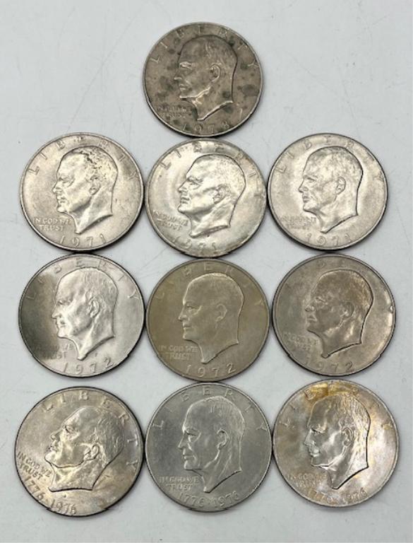 10 Eisenhower Dollars (1 of 7)