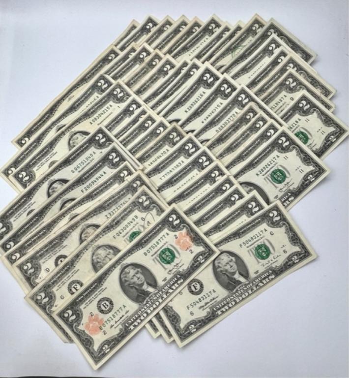 50 Collectible $2 Bills (1 of 11)