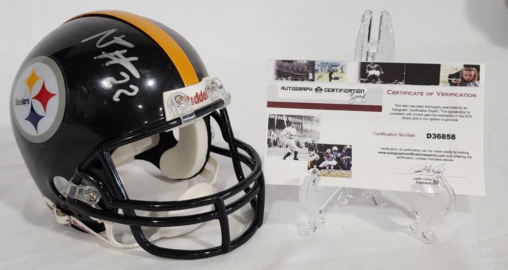 Signed Najee Harris Steelers Mini Helmet w/COA (1 of 7)