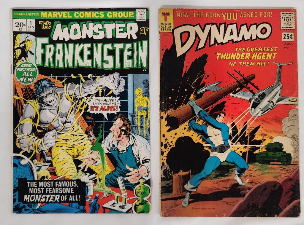 Vintage Frankenstein and Dynamo Comic Books (1 of 4)