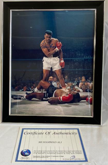 Framed and Signed Muhammad Ali Photo w/ COA (1 of 5)