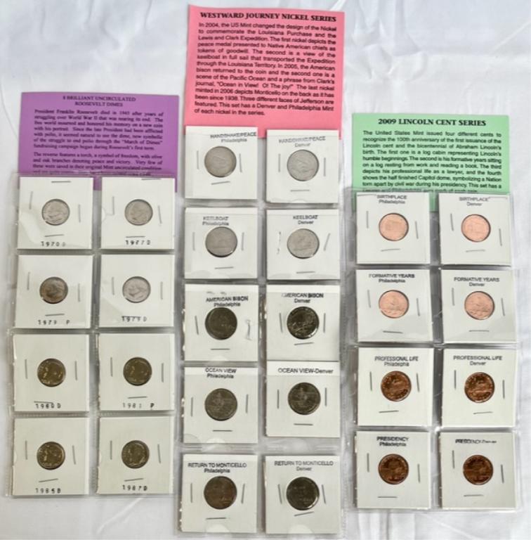 Collectible Dimes, Nickels, & Pennies (1 of 7)