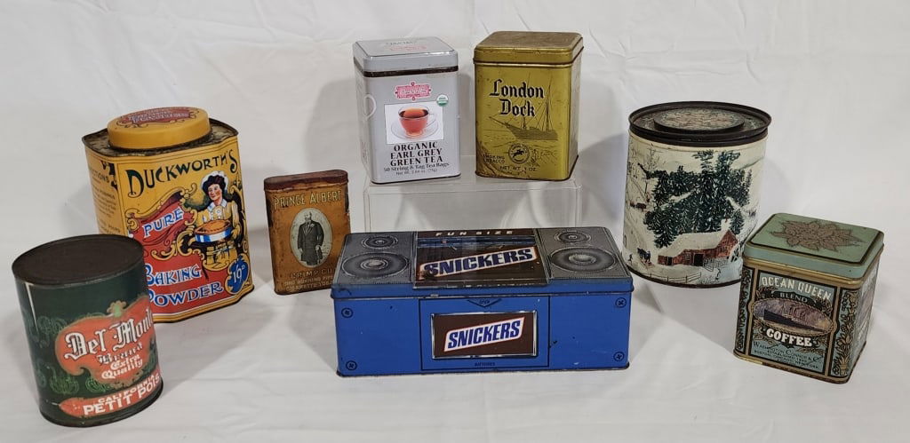 Collection of 8 Assorted Vintage Tins (1 of 10)