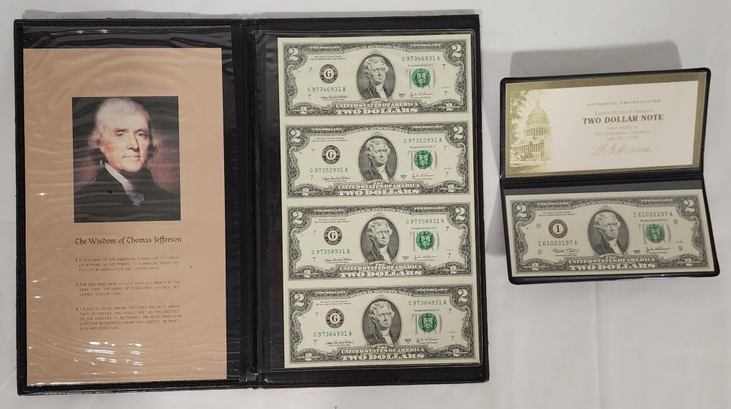 Collectible $2 Bills (1 of 6)