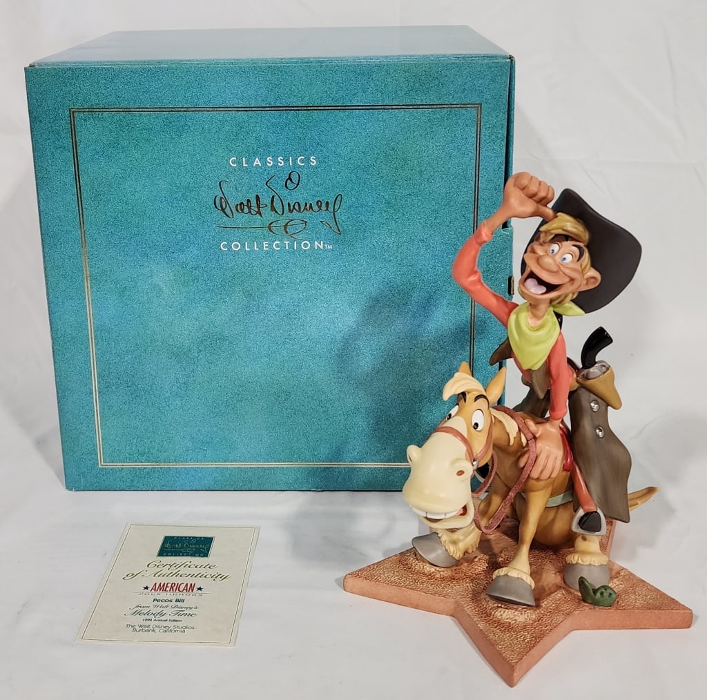 Walt Disney Pecos Bill Melody Time Figurine w/ COA (1 of 10)