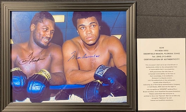 Framed & Signed Ali/Fraizer Picture w/COA (1 of 5)