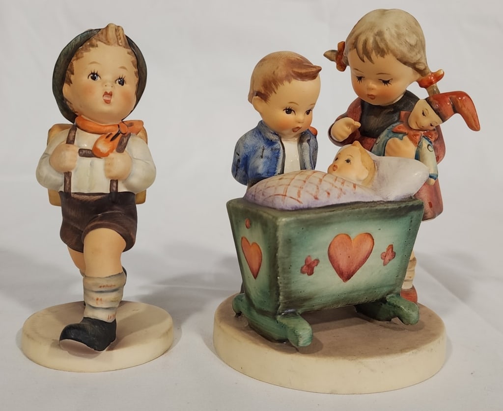 Pair of Hummel Porcelain Figurines (1 of 9)