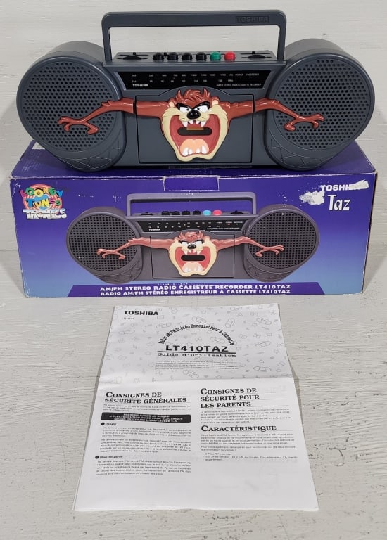 Vintage Looney Tunes Toshiba Taz Radio