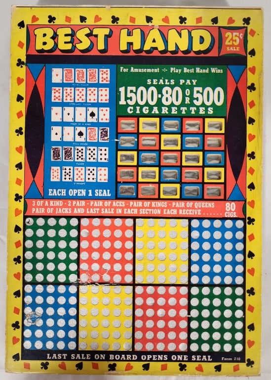 Vintage Punch Board Game (1 of 9)