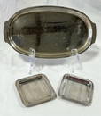 Small Tray & Pair of Sterling Nut Dishes - 7oz