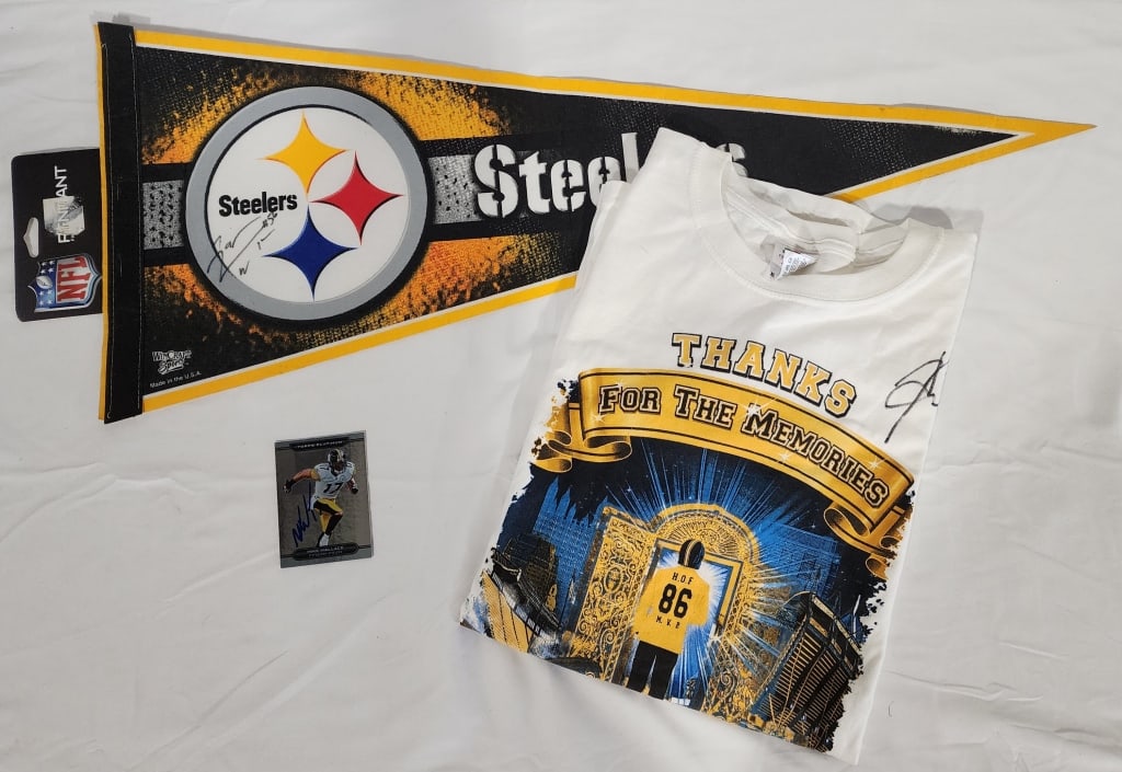 Ward, Woodley & Wallace Signed Steelers Items (1 of 9)