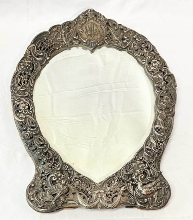Antique Sterling Dresser Mirror (1 of 11)