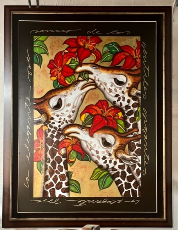 81" Signed Luis Sottil "Gentle Giants" Framed Art (1 of 5)