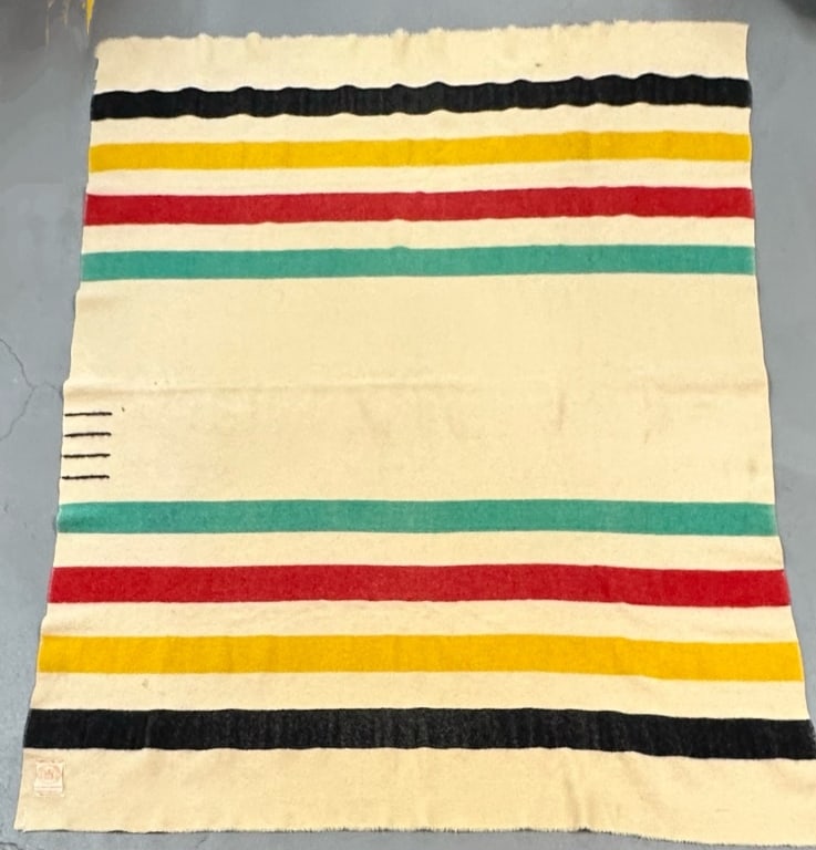 Hudson Bay 4 Stripe Wool Blanket (1 of 4)
