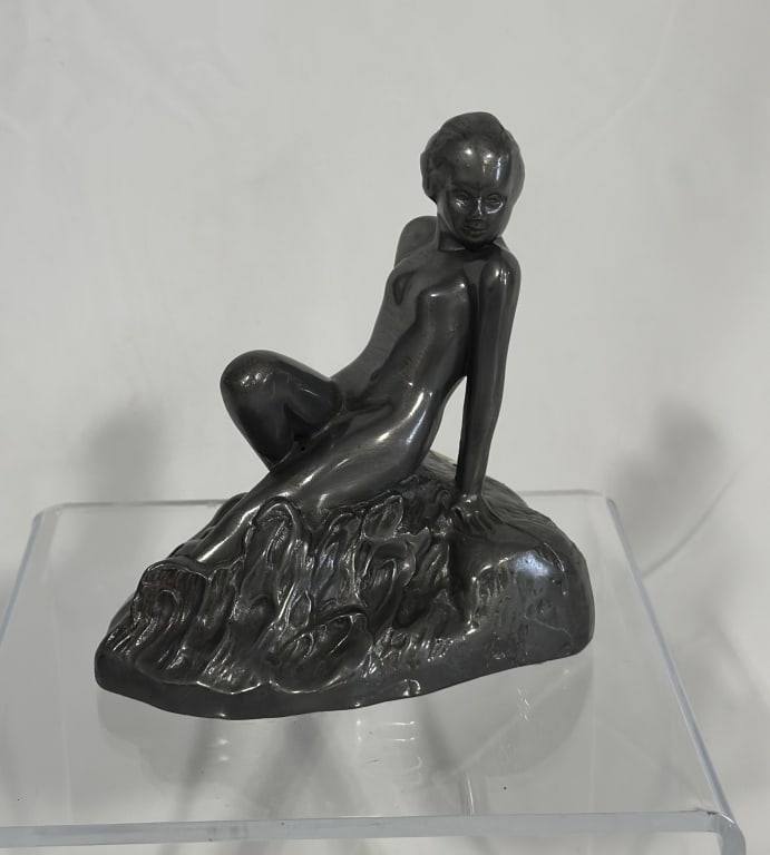 Frankart Art Deco Reclining Woman Statue (1 of 8)