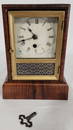 Jerome & Company Reverse Painting Mantle Clock