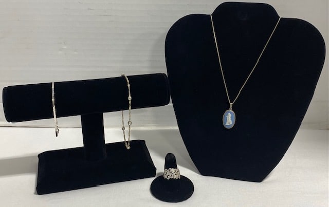 Sterling Necklace, Ring & Bracelets (1 of 19)