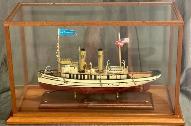 Lackawanna Model Ship in Display Case (1 of 7)