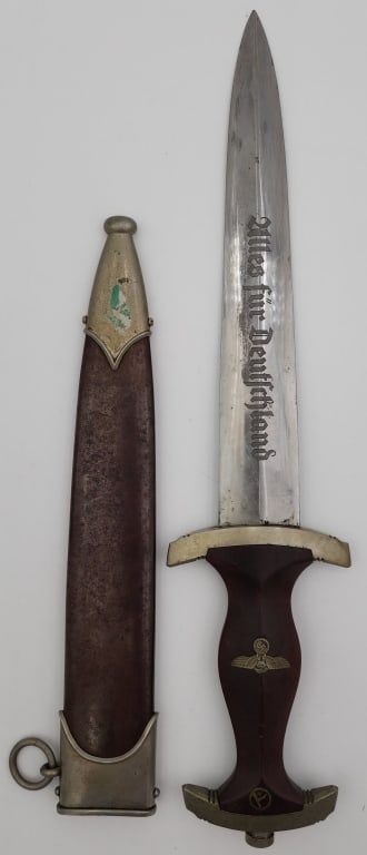 German WWII Dagger with Scabbard (1 of 9)