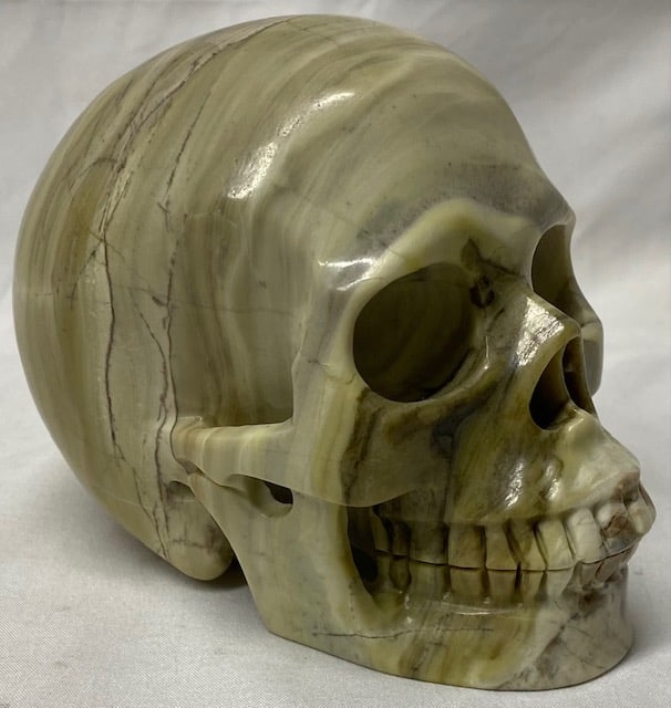 Butter Jade Carved Skull (1 of 7)