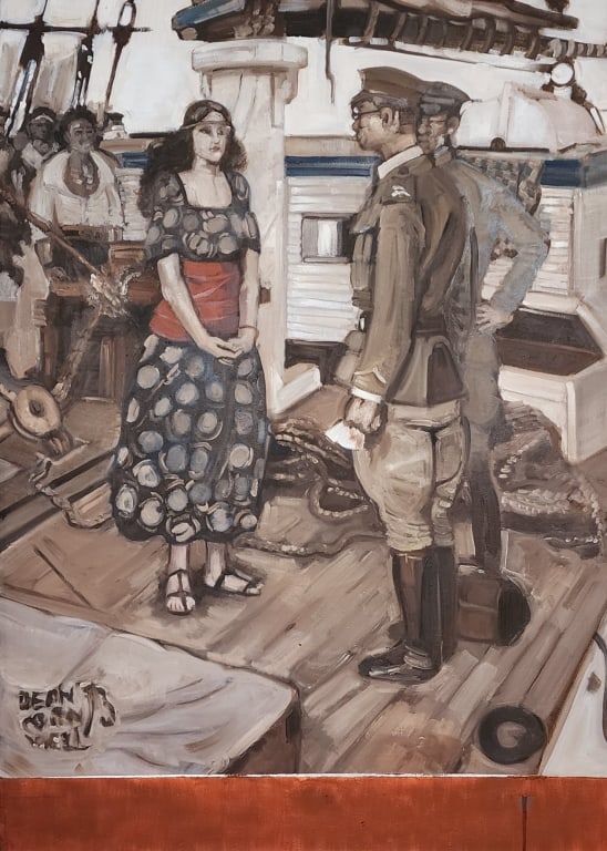 Signed Dean Cornwell Oil On Canvas (1 of 5)