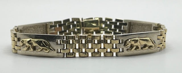 14k Cartier Style Bracelet - 35g TW (1 of 10)
