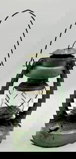 Vintage Embury No. 3 Air Pilot Kerosene Lantern: Vintage Embury No. 3 Air Pilot Kerosene Lantern. Glass Globe intact. Approx. 19"H.Photos Are Considered Part Of The Description And Condition.R.