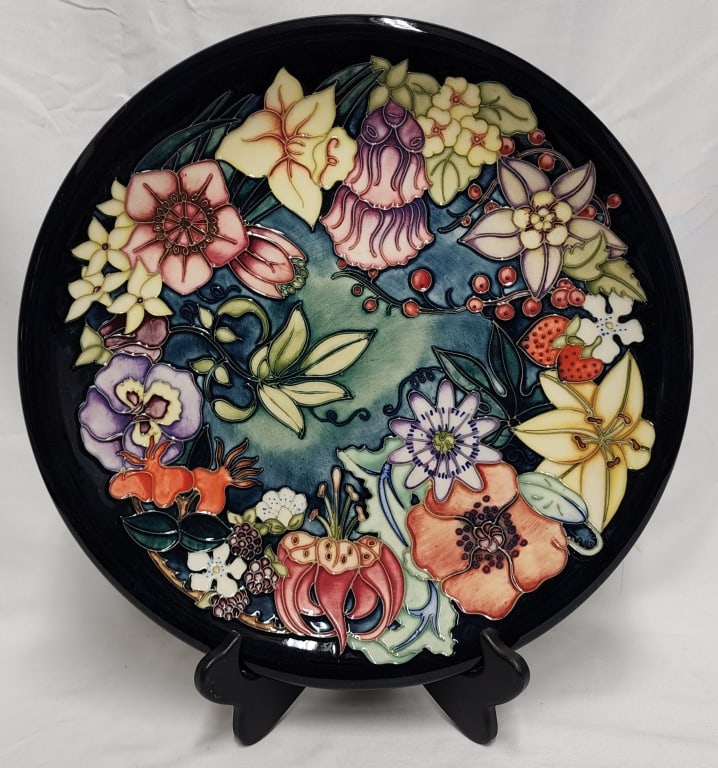 Vintage Hand Painted Signed Moorcroft Charger (1 of 5)