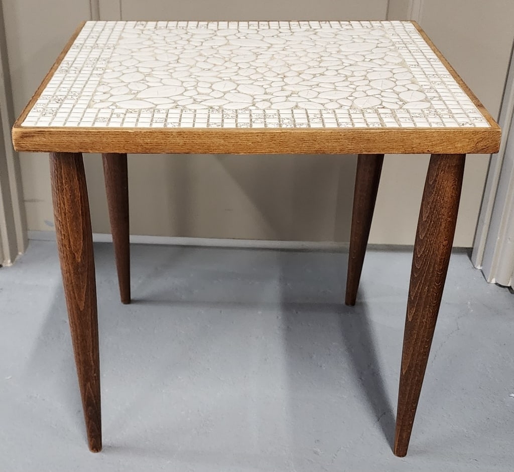 Vintage MCM Mosaic Tile Side Table (1 of 6)