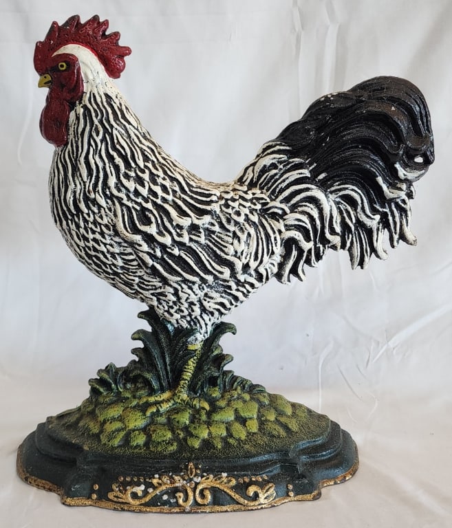 Cast Iron Rooster Door Stop (1 of 5)