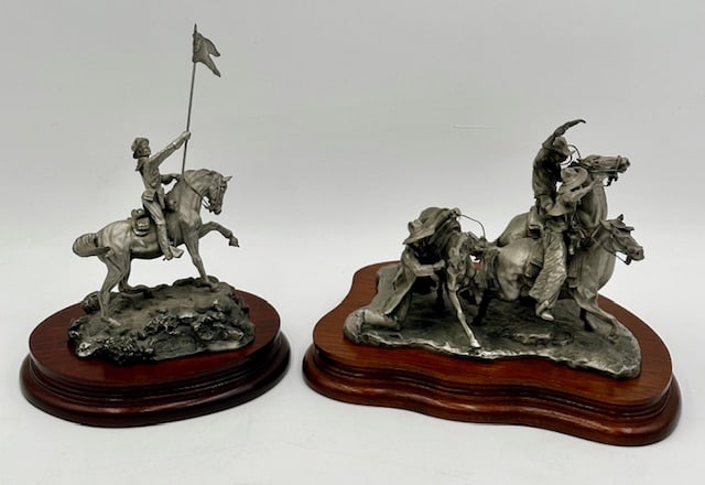 Collection of Polland Chilmark Fine Pewter Statues (1 of 15)