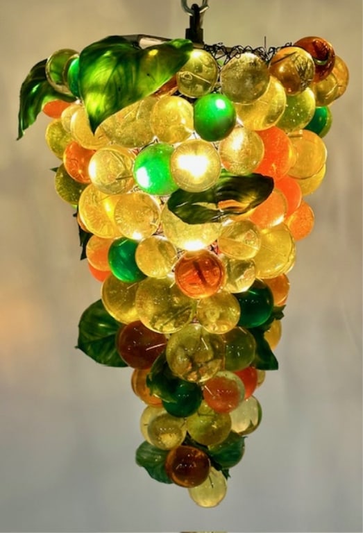 Lucite/Acrylic Grape Cluster Light Fixture (1 of 11)