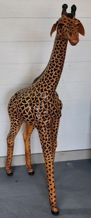 4FT Tall Leather Wrapped Giraffe (1 of 8)