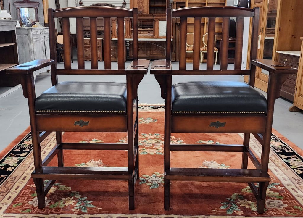 Pair of American Heritage Billiards King Chairs (1 of 8)