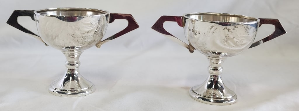 Pair of Sterling Silver Trophy Cups (1 of 7)