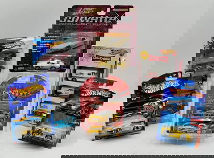 Collection of Mixed Brand Die Cast Cars: Collection of (6) mixed brand die cast cars: (1) Badd Ride 2006 Dodge Viper SRT10, (1) Johnny Lightning Corvette collection, and (4) Hot Wheels: special edition Little Debbie, (5) piece gift